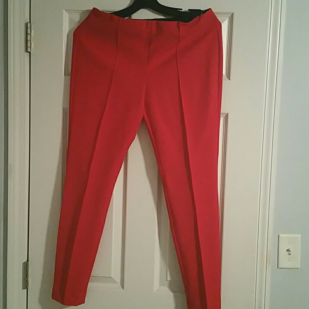 Express red leggings